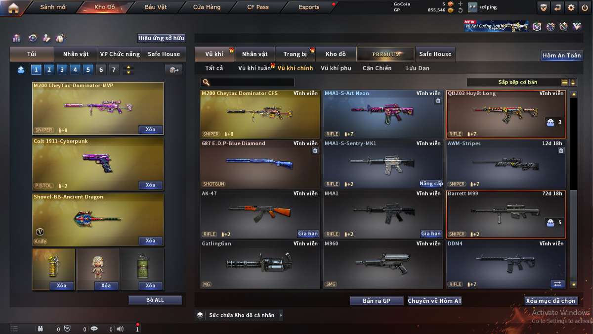 shop acc cf uy tin gia re